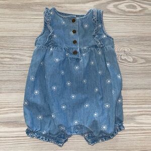 ⭐Carter’s Baby Girls Denim Romper 3 Months⭐